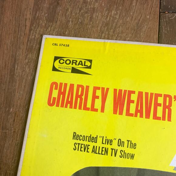 Charley Weaver's Letters from Mama 1968‎ Live from Steve Allen TV show RECORD - Picture 3 of 7